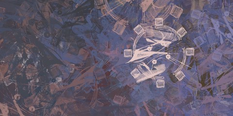 Modern art. Color texture. Backdrop material. Painterly mix. Wide brush. Wall painting. Canvas surface. Colorful pattern. Handmade background. Oil painting. 2d illustration. 