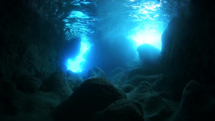 Underwater cave