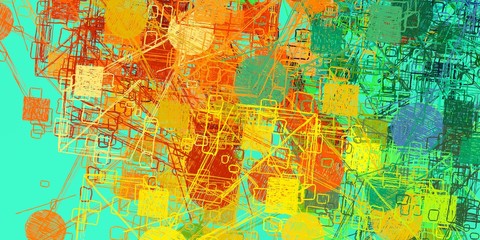 Obraz premium Handmade background. Backdrop material. Color texture. Colorful pattern. Modern art. Painterly mix. Wide brush. Canvas surface. Oil painting. Abstract. 2d illustration. 