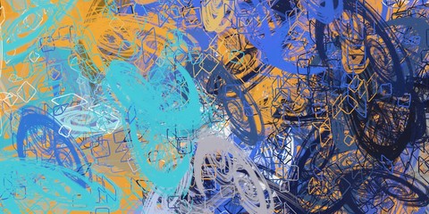 Handmade background. Colorful pattern. Backdrop material. Abstract. Wall painting. Color texture. Modern art. Wide brush. Canvas surface. Oil painting. 2d illustration. 