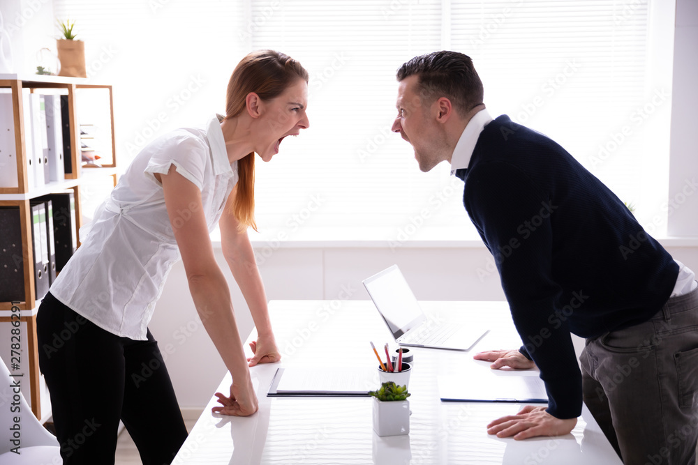 Wall mural Businesspeople Shouting At Each Other