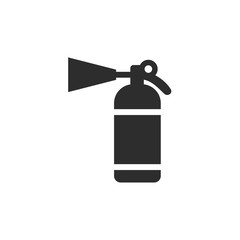 Fire extinguisher icon template color editable. Fire danger. Fire protection symbol vector sign isolated on white background. Simple logo vector illustration for graphic and web design.