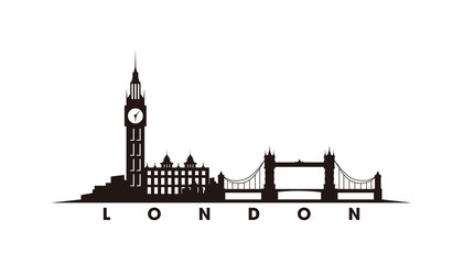London skyline and landmarks silhouette vector © winner creative