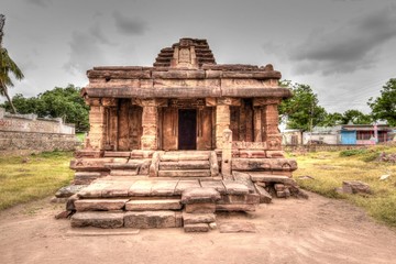 Naklejka premium The magnificent cave temples of Aihole in Karnataka 