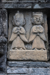 Closeup stone to carve figures