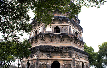 Fototapeta premium Huqiu Mountain in Suzhou, China.
