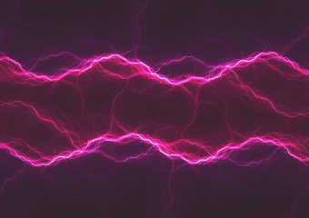 Dark purple lightning, abstract electrical background