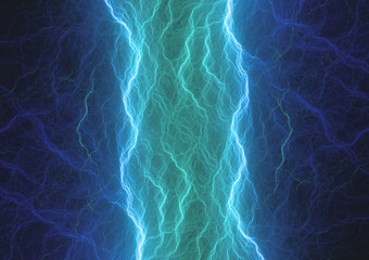 Blue plasma, abstract electrical background