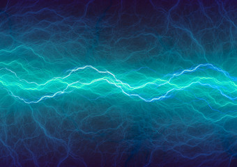 Fototapeta premium Blue plasma, abstract piwer and electrical background