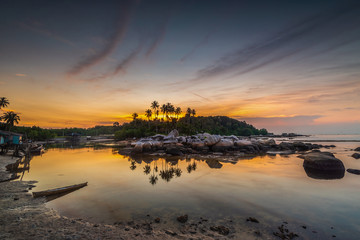 Panorama Sunset at bintan island wonderful Indonesia