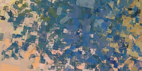 Modern art. Handmade background. Color texture. Backdrop material. Abstract. Canvas surface. Oil painting. Painterly mix. 2d illustration. Wall painting. Wide brush.