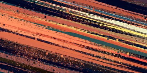 Digital sketch on colorful wall mix. 2d illustration. Texture backdrop painting matrix unique form. Creative natural chaos structure element material creation bitmap figures. Acrylic vivid variety con