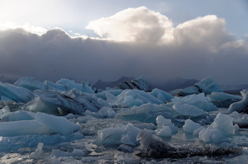 Iceburgs in a Glacial Lagoon