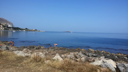 Isolotto di Isola delle Femmine visto dal mare di Barcarello - Palermo - Sicilia