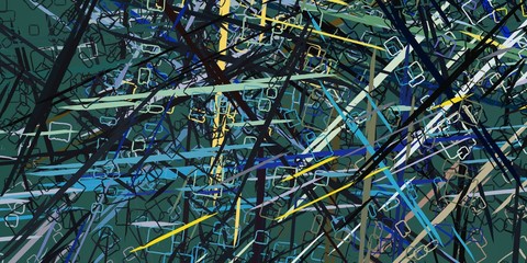 Digital sketch on colorful wall mix. 2d illustration. Texture backdrop painting matrix unique form. Creative natural chaos structure element material creation bitmap figures. Acrylic vivid variety con