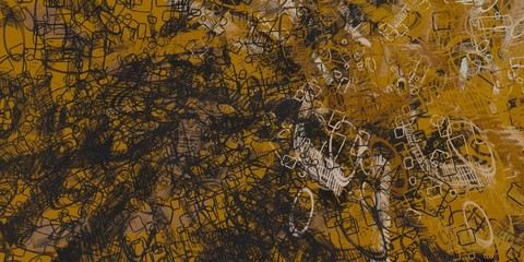 Digital sketch on colorful wall mix. 2d illustration. Texture backdrop painting matrix unique form. Creative natural chaos structure element material creation bitmap figures. Acrylic vivid variety con