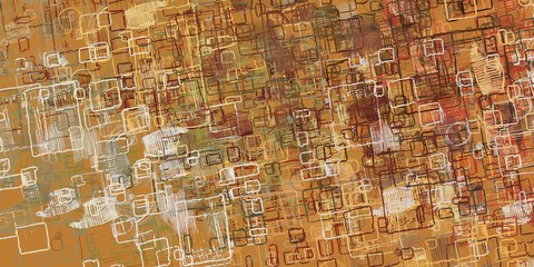 Obraz premium Canvas painting. Colorful background texture mix. 2d illustration. Texture unique backdrop matrix form figures. Creative natural chaos structure element material creation bitmap. Acrylic variety vivid
