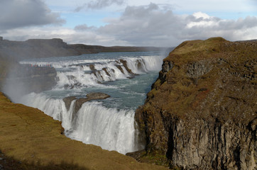 Gullfoss Water Fall in Iceland