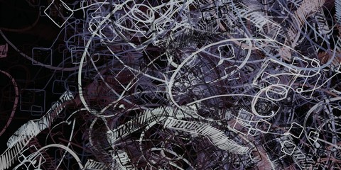 Decorative oil painting. Vibrant dynamic art. 2d illustration. Texture backdrop. Creative chaos structure element.