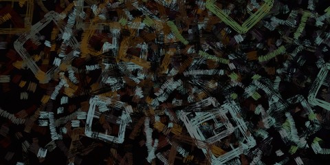 Decorative oil painting. Vibrant dynamic art. 2d illustration. Texture backdrop. Creative chaos structure element.