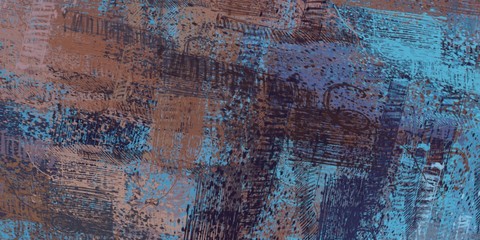 Decorative oil painting. Vibrant dynamic art. 2d illustration. Texture backdrop. Creative chaos structure element.