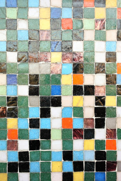 Colorful little mosaic tiles