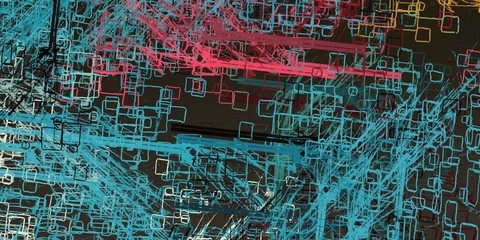 Crazy sketch random pattern. Creative chaos and variety structure. Modern art drawing painting. 2d illustration. Digital texture wallpaper. Artistic sketch draw backdrop material. 