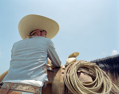 Mexican Cowboy with horse