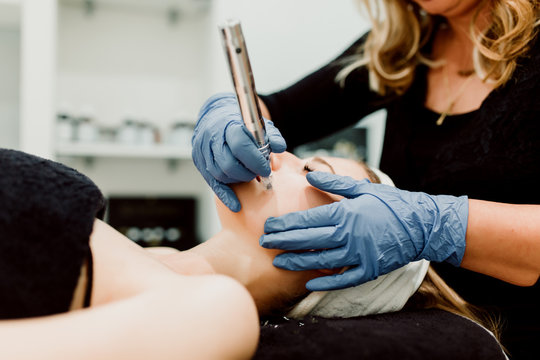 Skin treatment at center