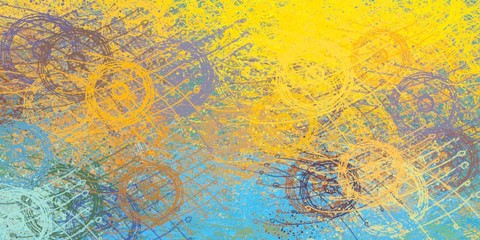 Poster oil painting element. 2d illustration. Texture backdrop. Creative chaos structure.