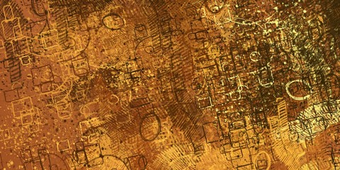 Art wallpaper. Digital canvas. 2d illustration. Texture backdrop painting. Creative chaos structure element.