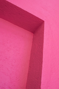 Pink abstract detail of architecture