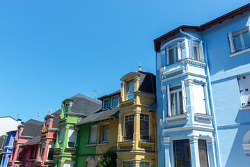 English style houses in Irala neighborhood, Bilbao, Spain