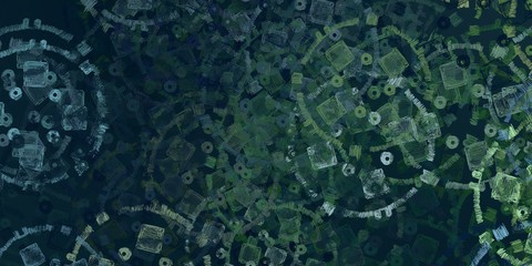 Decorative oil painting. Vibrant dynamic art. 2d illustration. Texture backdrop. Creative chaos structure element.