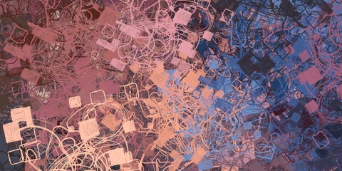 Decorative oil painting. Vibrant dynamic art. 2d illustration. Texture backdrop. Creative chaos structure element.