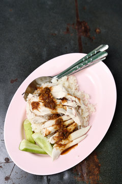 Thai Khao Mun Gai from a street stall