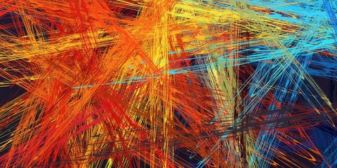 Handmade surreal abstract pattern. Modern artistic canvas. 2d illustration. Texture backdrop painting. Creative chaos structure element.