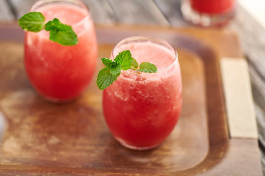 Frozen Watermelon Cocktails