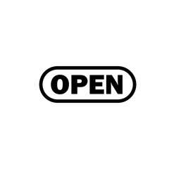 Open icon vector symbol illustration