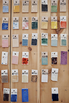 Color Samples Of Ceramic