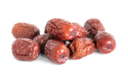 chinese red date isolated on white background