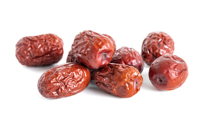 chinese red date isolated on white background