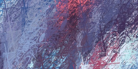 Crazy sketch random pattern. Creative chaos and variety structure. Modern art drawing painting. 2d illustration. Digital texture wallpaper. Artistic sketch draw backdrop material. 