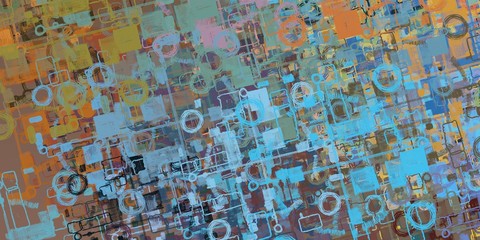 Modern art. Artistic brush. Oil painting. 2d illustration. Texture backdrop. Creative chaos structure element.