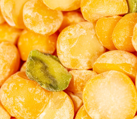 Pea grain as an abstract background