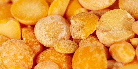 Pea grain as an abstract background