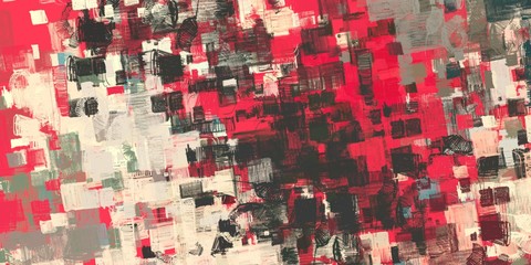 Fototapeta premium Modern art. Artistic brush. Oil painting. 2d illustration. Texture backdrop. Creative chaos structure element.