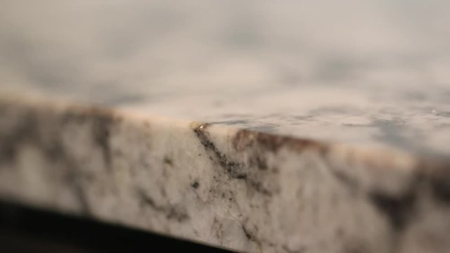 Close up, granite countertop