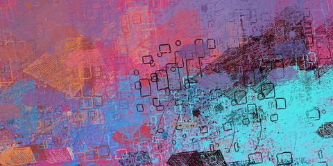 Handmade surreal abstract pattern. Modern artistic canvas. 2d illustration. Texture backdrop painting. Creative chaos structure element.