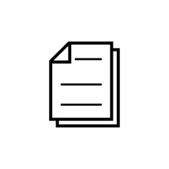 Paper icon vector symbol illustration